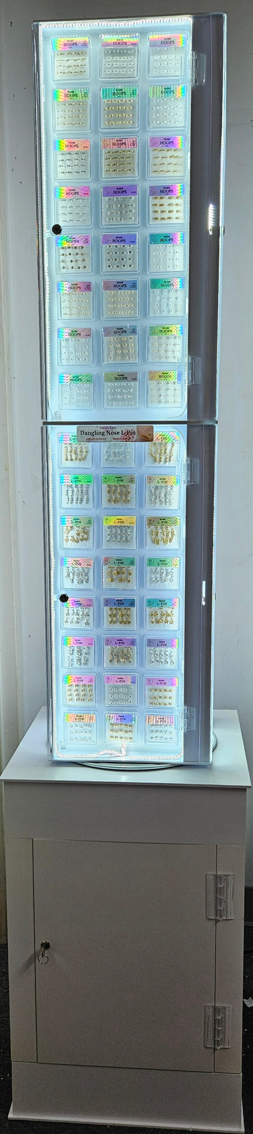 SET7 NOSE PIN LED FL DISPLAY 192 BOXES $2442.50