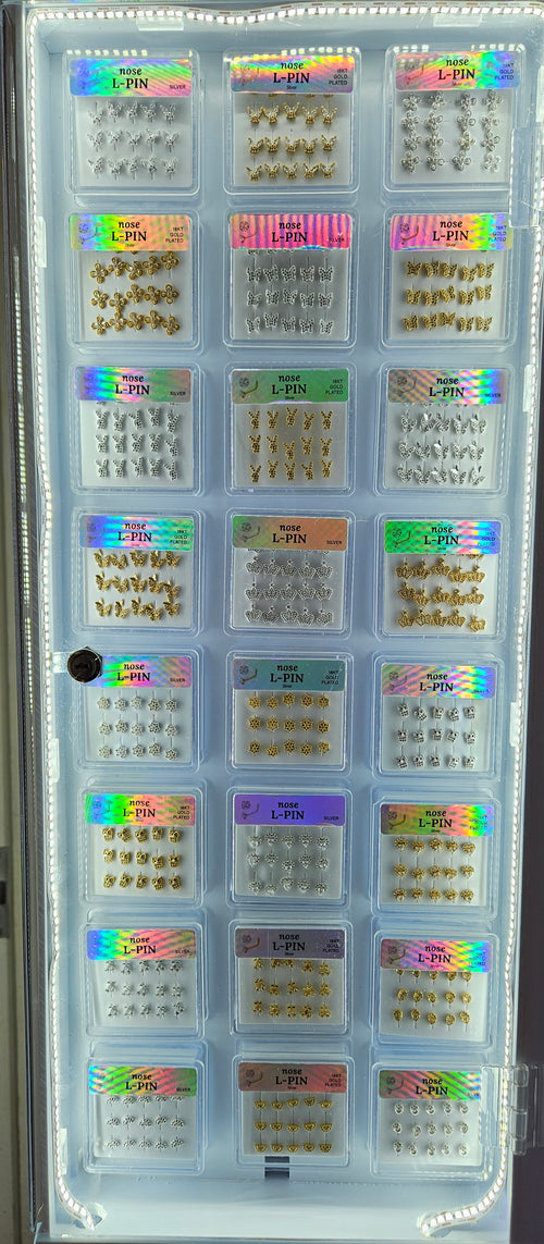 SET7 NOSE PIN LED FL DISPLAY 192 BOXES $2442.50