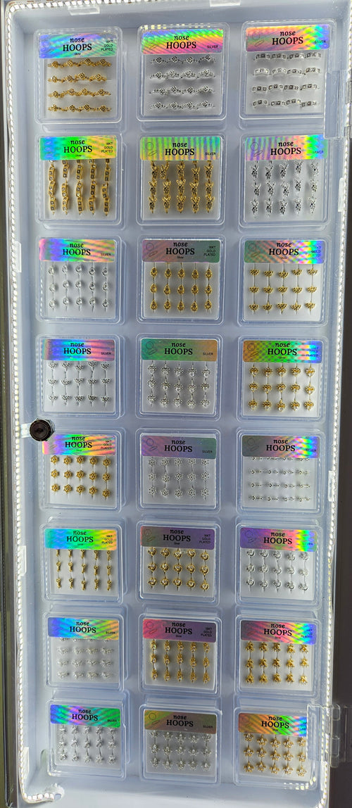 SET7 NOSE PIN LED FL DISPLAY 192 BOXES $2442.50