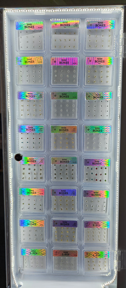 SET7 NOSE PIN LED FL DISPLAY 192 BOXES $2442.50