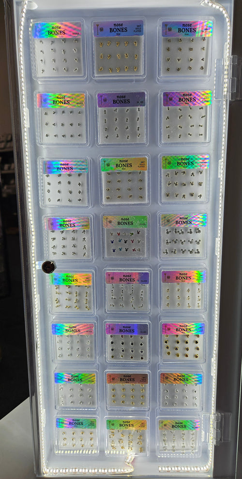 SET7 NOSE PIN LED FL DISPLAY 192 BOXES $2442.50