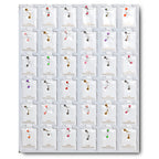 AME36 아크릴 & 메탈 믹스 아이브라운 링 36개 $12.60 (0.35개)