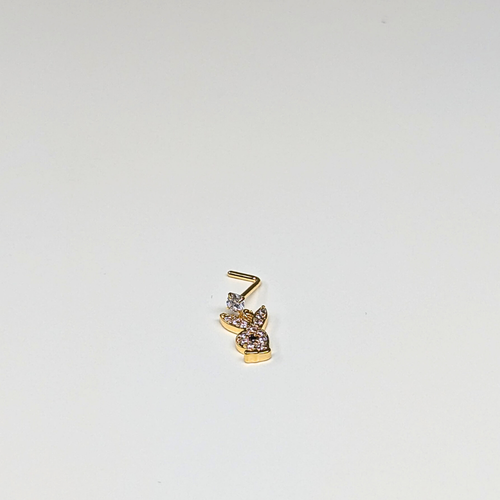 SCLG 105 DANGLE DESING STONE GOLD ( L PIN) 15PCS 0.75