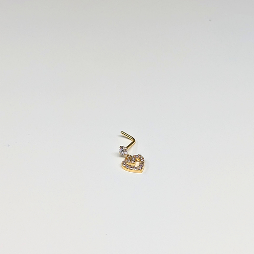 SCLG 106 DANGLE DESING STONE GOLD (L PIN) 15PCS 0.75