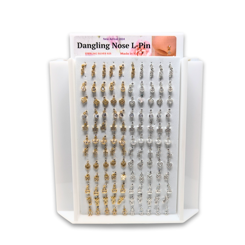 세트 5 4 사이드 노즈 커프, 후프, 댄글 후프, 댄글 L-핀 480개 $480 세트당 $1