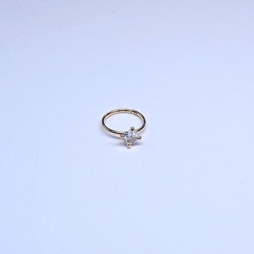 SNHG107 3.0MM SQ CUBIC HOOP GOLD (HOOP) 20pcs 40cent each