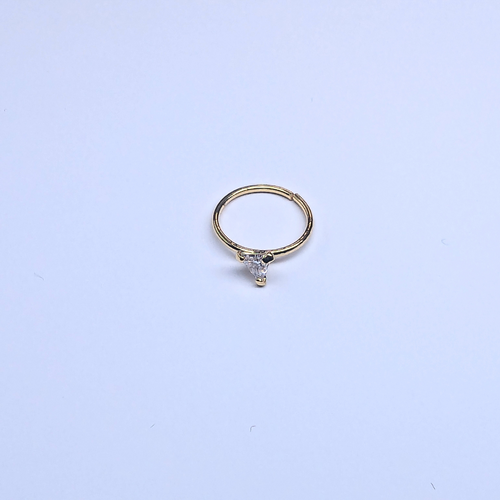 SNHG109 3.0MM TRIANGLE CUBIC GOLD (HOOP) 20pcs 40cent each