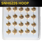 SNHG 226 DESING STONE GOLD ( HOOP) 20PCS 0.75 EACH