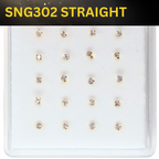 SNG302 2.0MM STONE GOLD ( STRAIGHT ) 20pcs 25cent each