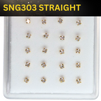 SNG303 2.5MM STONE GOLD ( STRAIGHT ) 20pcs 25cent each