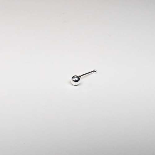 SN501 2.0MM-3.0MM SILVER BALL ( NOSE BONE ) 20pcs 25cent each