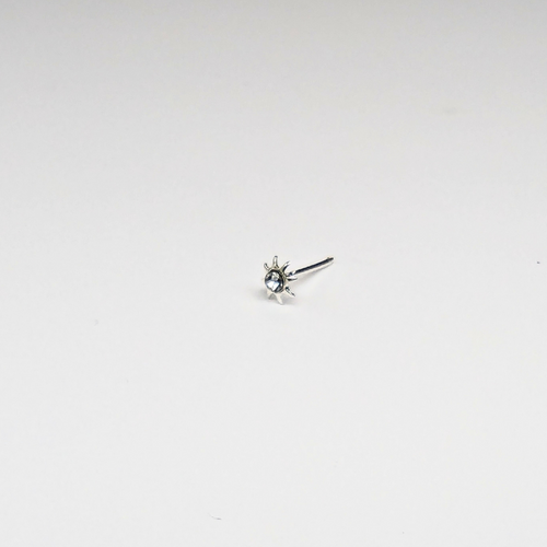 SN603 STAR W/STONE SILVER (NOSE BONE) 20pcs 25cent each