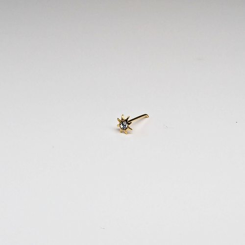 SNG603 STAR W/STONE GOLD (NOSE BONE) 20pcs 25cent each