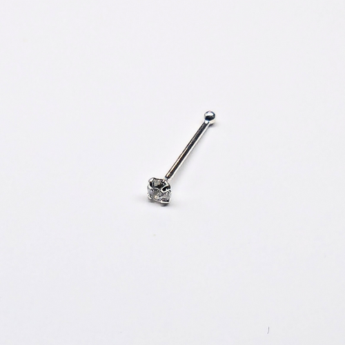 SN101 1.7MM STONE SILVER ( NOSE BONE) 20pcs 25cent each