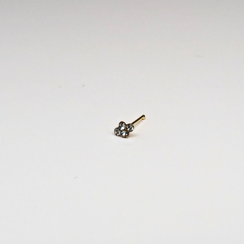 SNG607 4DOT STONE GOLD (NOSE BONE) 20pcs 25cent each