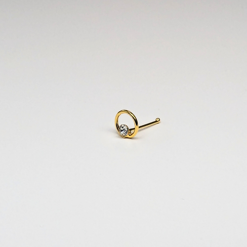 SNG615 W/BIG STONE GOLD (NOSE BONE) 20pcs 30cent each