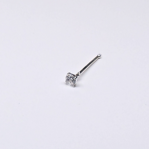 SN102 2.0MM STONE SILVER ( NOSE BONE) 20pcs 25cent each