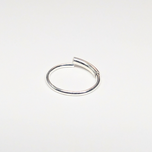 SNHS101 PLAIN HOOP SILVER (HOOP) 20pcs 30cent each