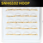 SNHG102 TEXTURED HOOP GOLD (HOOP) 20pcs 30cent each