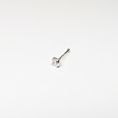 SN103 2.5MM STONE SILVER ( NOSE BONE) 20pcs 25cent each