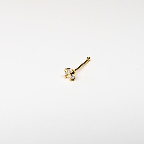 SNG103 2.5MM STONE GOLD ( NOSE BONE) 20pcs 25cent each