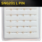 SNG201 1.7MM STONE GOLD ( L PIN ) 20pcs 25cent each