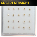 SNG301 1.7MM STONE GOLD ( STRAIGHT ) 20pcs 25cent each
