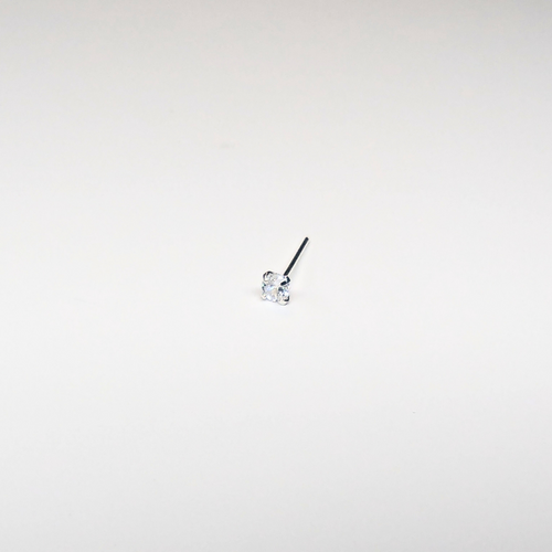 SN303 2.5MM STONE SILVER ( STRAIGHT ) 20pcs 25cent each