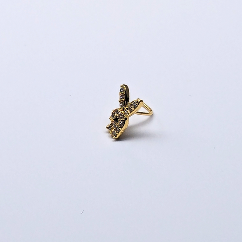 SNCG103 RABBIT STONE GOLD (L PIN ) 20pcs 75cent each