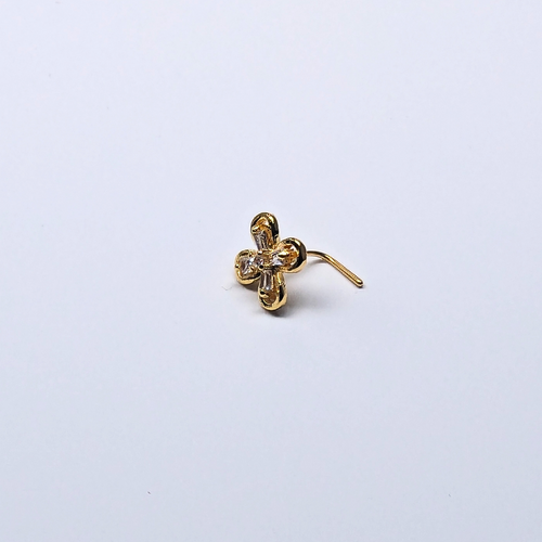 SNCG105 FLOWER STONE GOLD (L PIN) 20pcs 75cent each