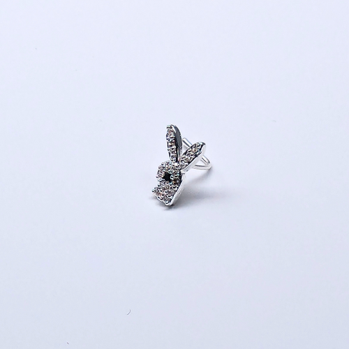 SNCS103 RABBIT STONE SILVER (L PIN ) 20pcs 75cent each