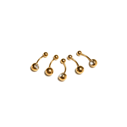 GMB36 GOLD PLATING METAL BELLY RING 36PCS $12.60 (0.35 EACH)