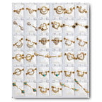 GNR36 GOLD PLATING NIPPLE RINGS CZ DESING 36PCS $54 ($1.50 EACH)