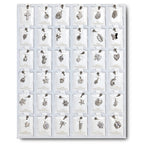 RBC36 RHODIUM BELLY RING CZ DESING 36PCS $54 ($1.50EACH)