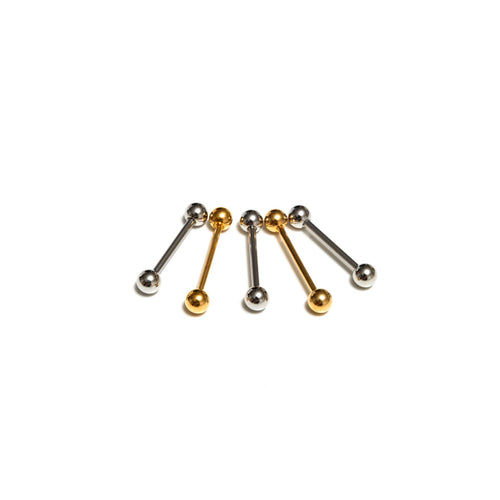 PTR36 GOLD PLATING  & RHODIUM METAL TONGUE RING 36PCS $12.60 (0.35 EACH)