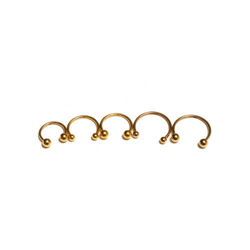 GMH36 GOLD PLATING METAL HORSESHOE 36PCS $12.60 (0.35 EACH)