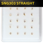 SNG303   2.5MM STONE GOLD ( STRAIGHT ) 20pcs 25cent each