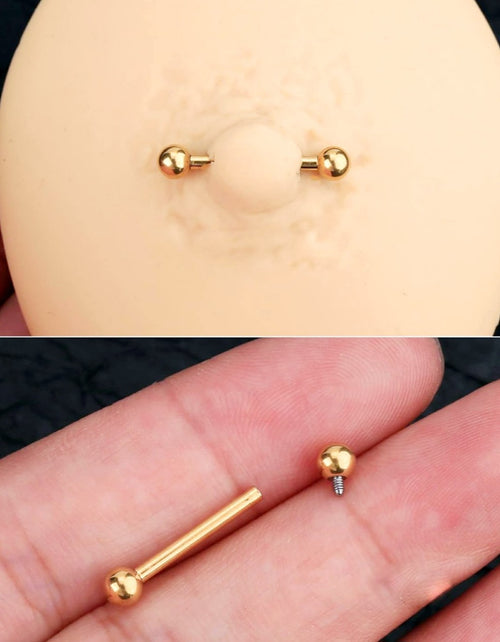 GRMN36 GOLD PLATING & RHODIUM METAL NIPPLE RING  36PCS $12.60 (0.35 EACH)