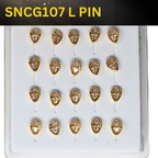 SNCG 107 DESIGN STONE GOLD ( L PIN ) 20PCS 0.75 EACH