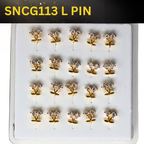 SNCG 113 DESIGN STONE GOLD ( L PIN ) 20PCS 0.75 EACH