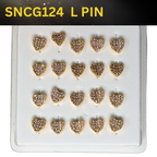 SNCG 124 DESIGN STONE GOLD ( L PIN ) 20PCS 0.75 EACH