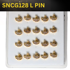 SNCG 128 DESIGN STONE GOLD ( L PIN ) 20PCS 0.75 EACH