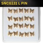 SNCG 131 DESIGN STONE GOLD ( L PIN ) 20PCS 0.75 EACH