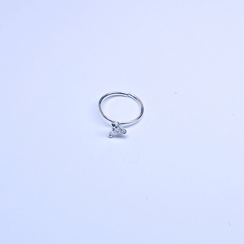 SNHS109 3.0MM TRIANGLE CUBIC SILVER (HOOP) 20pcs 40cent each