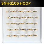 SNHG106  2.5MM SQ CUBIC HOOP GOLD (HOOP) 20pcs 40cent each