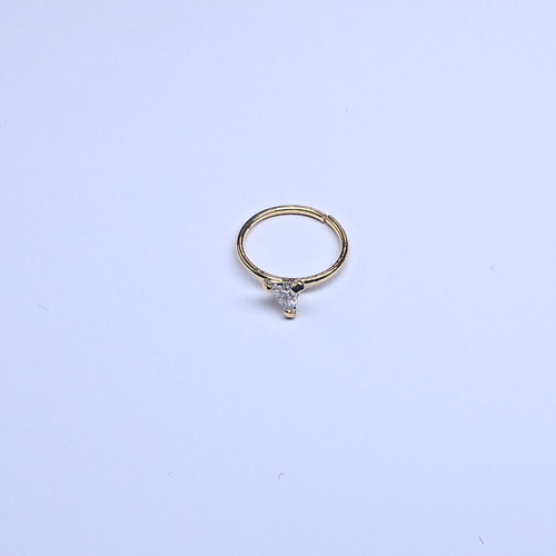 SNHG109  3.0MM TRIANGLE CUBIC GOLD (HOOP) 20pcs 40cent each