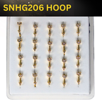 SNHG 206 DESING STONE GOLD ( HOOP) 20PCS 0.75 EACH