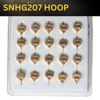 SNHG 207 DESING STONE GOLD ( HOOP) 20PCS 0.75 EACH