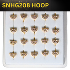 SNHG 208 DESING STONE GOLD ( HOOP) 20PCS 0.75 EACH