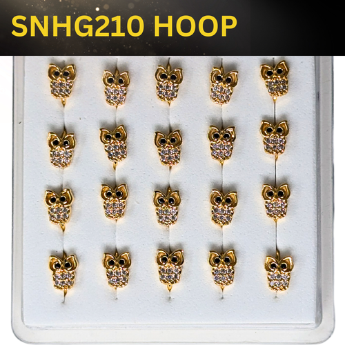 SNHG 210 DESING STONE GOLD ( HOOP) 20PCS 0.75 EACH